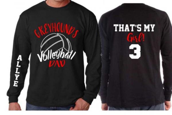 Volleyball Dad Shirt | Volleyball Shirt | That&#39;s My Girl | Customize your team colors | Volleyball Spirit Wear