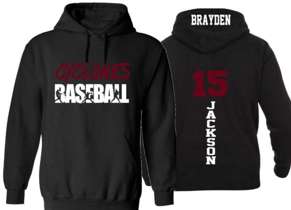 Baseball Hoodies | Baseball Shirts | Customize with your Team & Colors | Adult or Youth Sizes
