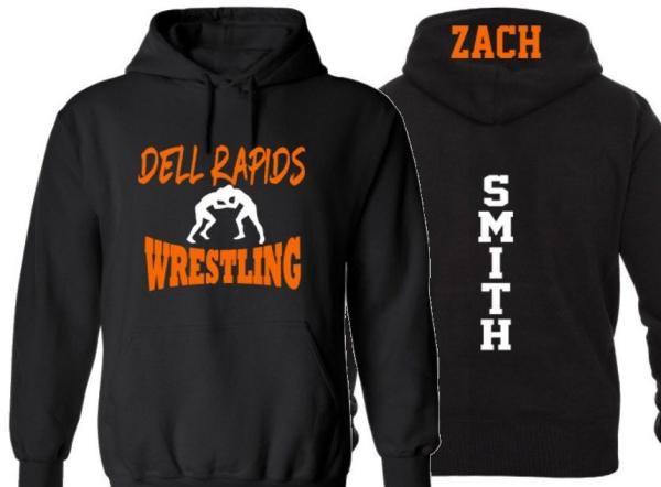Wrestling Hoodie | Customize Your Team & Colors | Youth or Adult