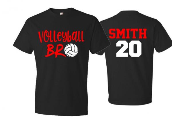 Volleyball Brother Shirt | Volleyball Shirt | Volleyball Bro | Volleyball Spirit Wear | Customize Youth or Adult