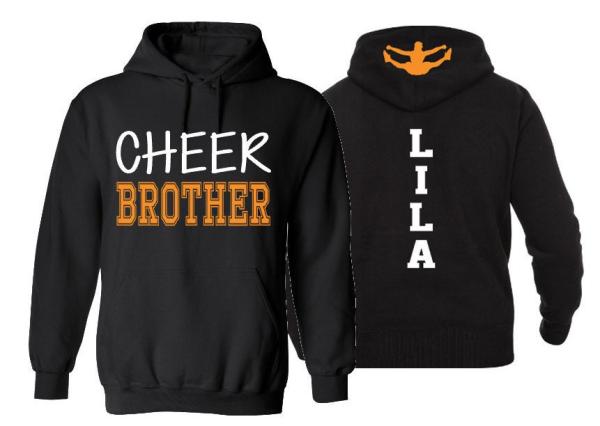 Cheer Brother Hoodie | Cheer Hoodie | Cheer Spirit Wear | Customize  Team & Colors | Youth or Adult