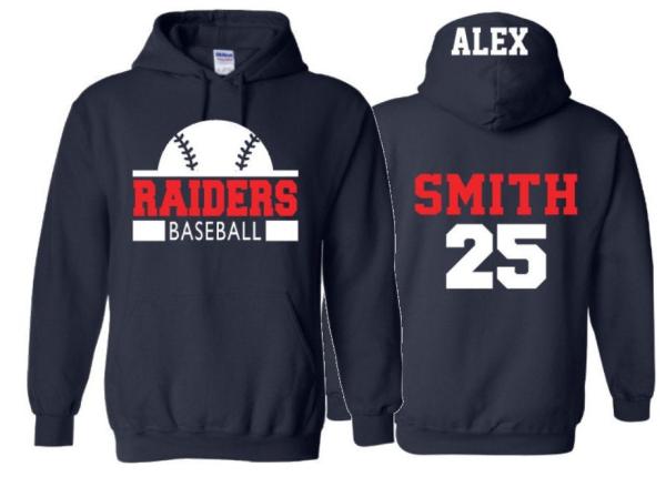 Baseball Hoodies | Baseball Shirts | Baseball Hoodie | Customize with your Team & Colors | Adult or Youth Sizes