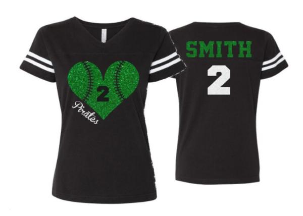 Glitter Baseball Mom Shirts | Baseball Shirts | Baseball Shirt | Baseball Mom Shirt | V-neck Short Sleeve Shirt