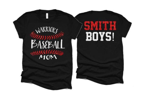 Glitter Baseball Shirts | Baseball Mom Shirt | Two Player Shirts | Baseball Shirt | Baseball Stitch Shirt | Customize Your Colors