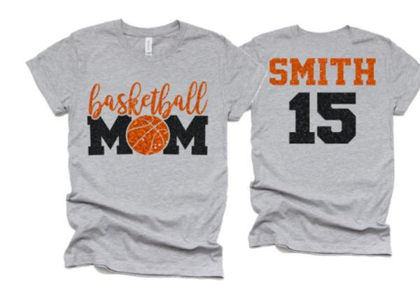 Glitter Basketball Mom Shirt | Basketball Tshirts | Basketball Mom Shirts | Basketball Bling| Bella Canvas Tshirt