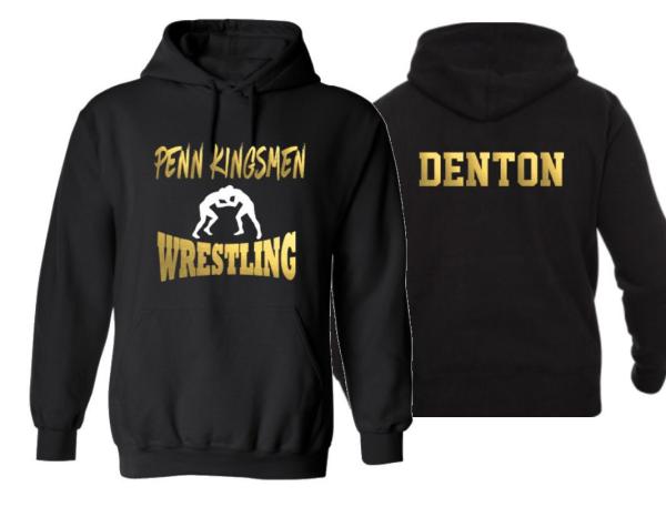 Wrestling Hoodie | Customize Your Team & Colors | Youth or Adult